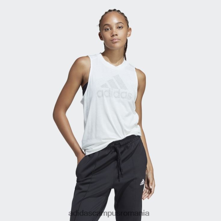 adidas campus romania icoane viitoare câștigători 3.0 maiou alb melange femei alb melange/gri J266N29026