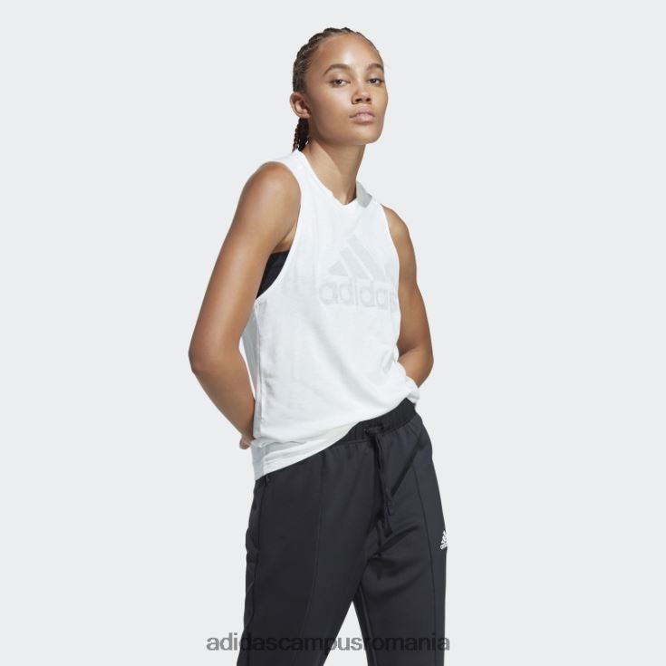 adidas campus romania icoane viitoare câștigători 3.0 maiou alb melange femei alb melange/gri J266N29026