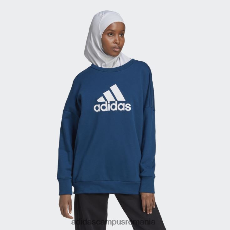 adidas campus romania icoane viitoare insignă de hanorac sport marin femei marin J266N29398