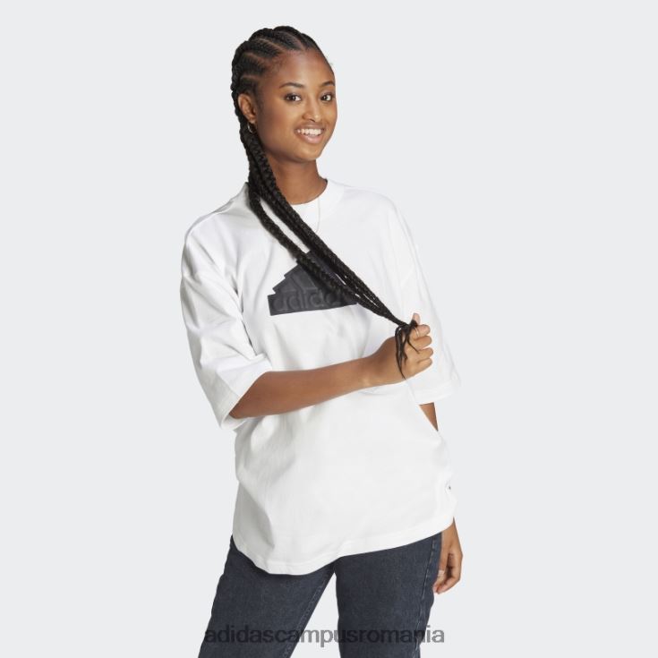 adidas campus romania icoane viitoare insignă de sport boyfriend tricou adidas alb femei alb J266N210056
