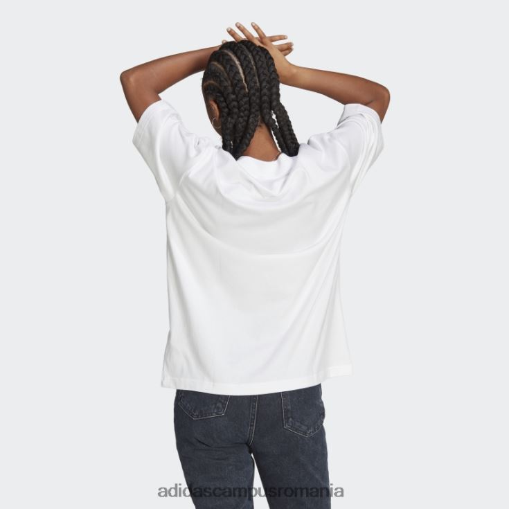adidas campus romania icoane viitoare insignă de sport boyfriend tricou adidas alb femei alb J266N210056