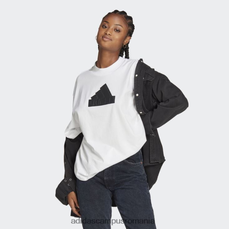 adidas campus romania icoane viitoare insignă de sport boyfriend tricou adidas alb femei alb J266N210056