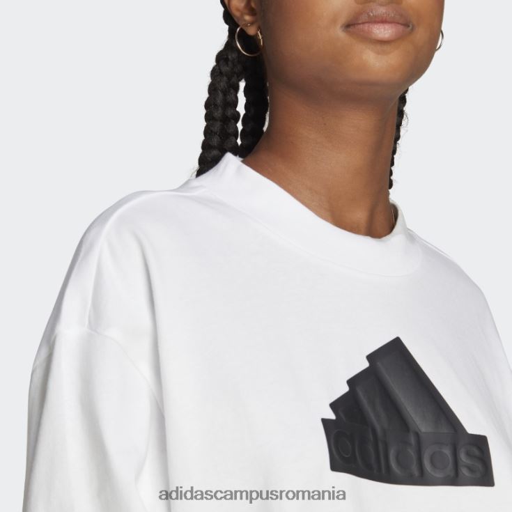 adidas campus romania icoane viitoare insignă de sport boyfriend tricou adidas alb femei alb J266N210056