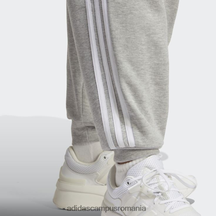 adidas campus romania icoane viitoare pantaloni obișnuiți cu 3 dungi (plus mărime) gri mediu elegant femei gri mediu J266N29098