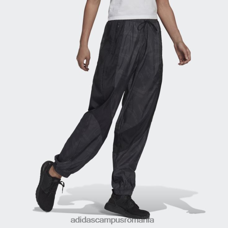 adidas campus romania imbracaminte sport neagra tesuta pantaloni usori fierbinti femei negru J266N23250