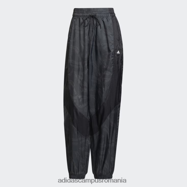 adidas campus romania imbracaminte sport neagra tesuta pantaloni usori fierbinti femei negru J266N23250