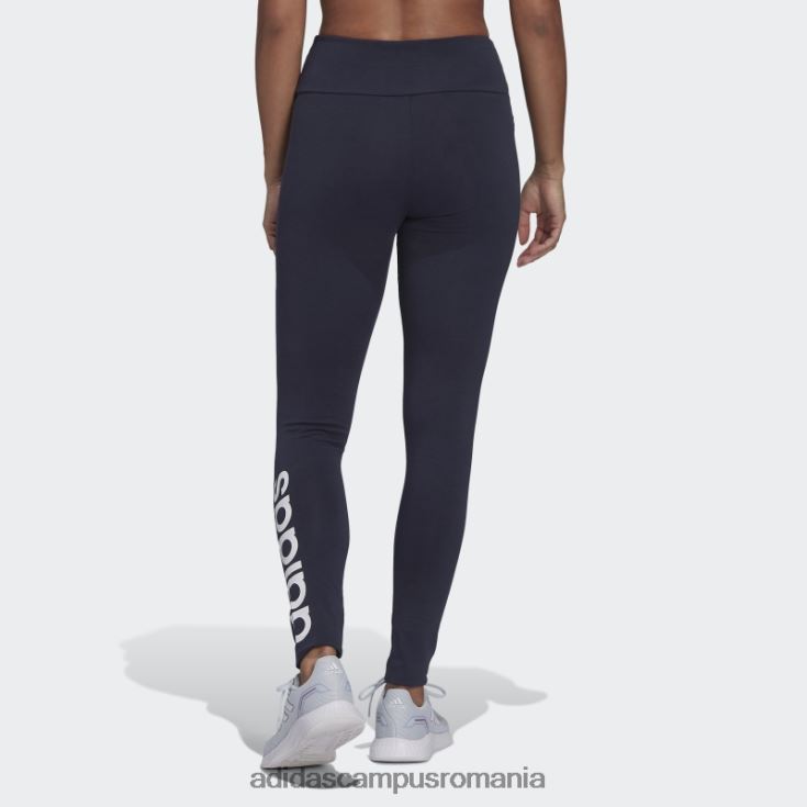 adidas campus romania ink essentials jambiere cu logo cu talie înaltă femei cerneală/alb J266N210204