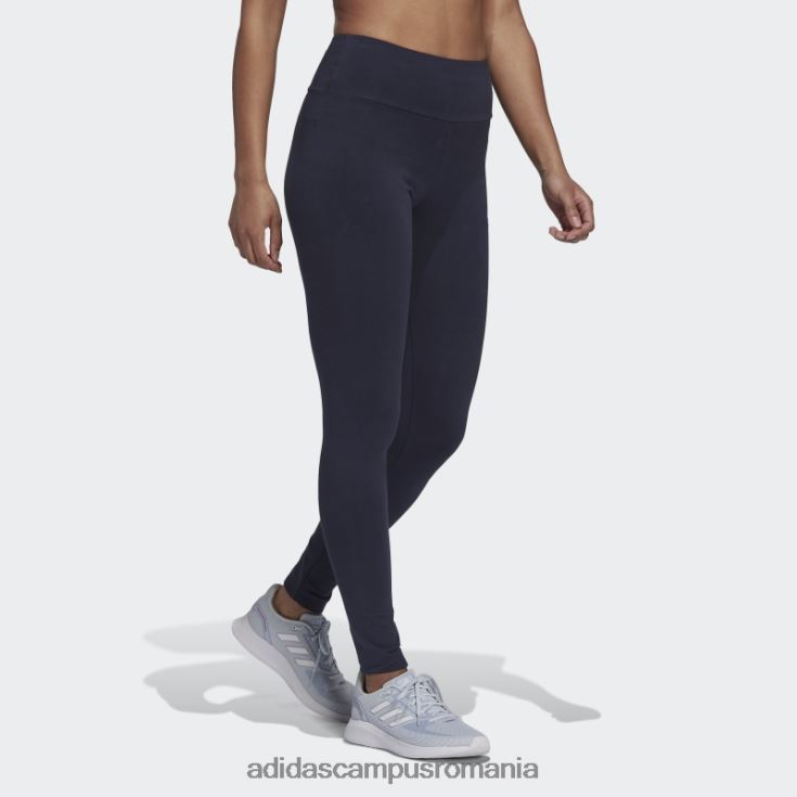 adidas campus romania ink essentials jambiere cu logo cu talie înaltă femei cerneală/alb J266N210204