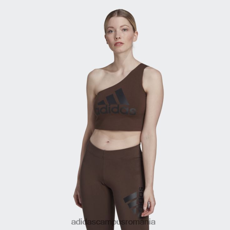 adidas campus romania insignă cu icoane elegante viitoare de maiou sport maro femei maro J266N22785