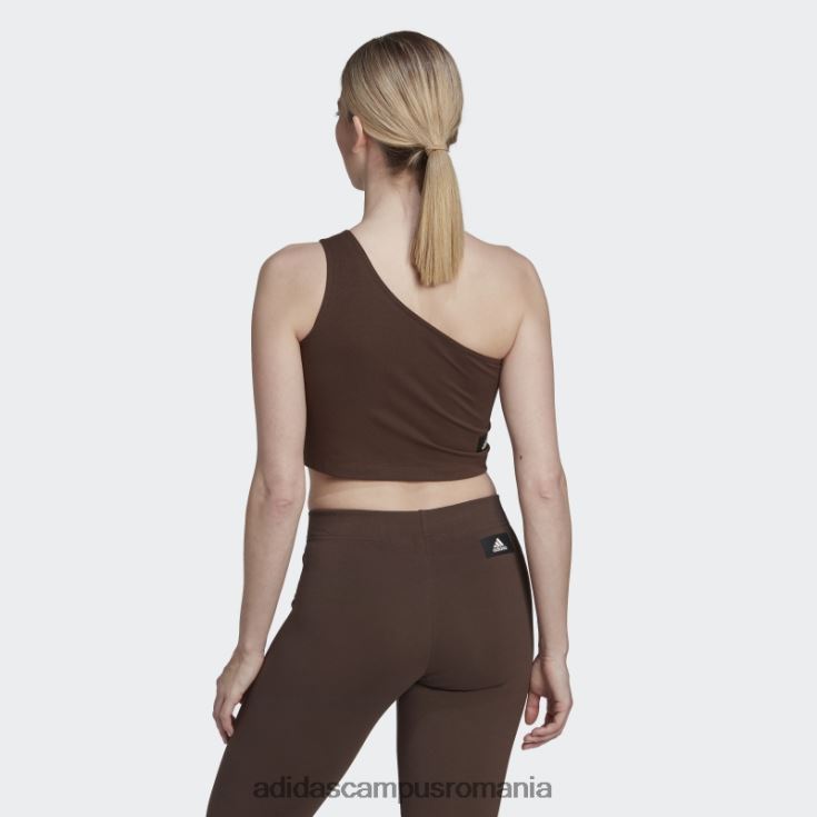 adidas campus romania insignă cu icoane elegante viitoare de maiou sport maro femei maro J266N22785