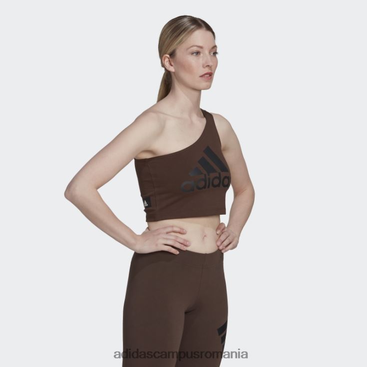 adidas campus romania insignă cu icoane elegante viitoare de maiou sport maro femei maro J266N22785