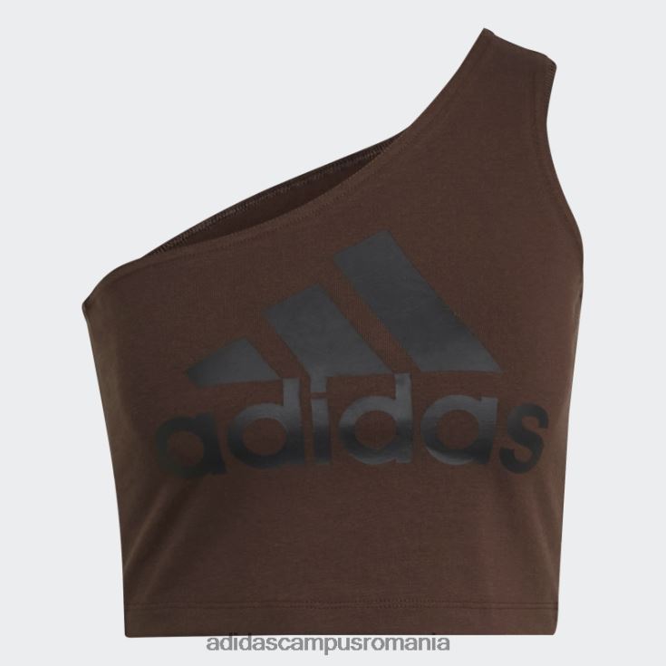adidas campus romania insignă cu icoane elegante viitoare de maiou sport maro femei maro J266N22785
