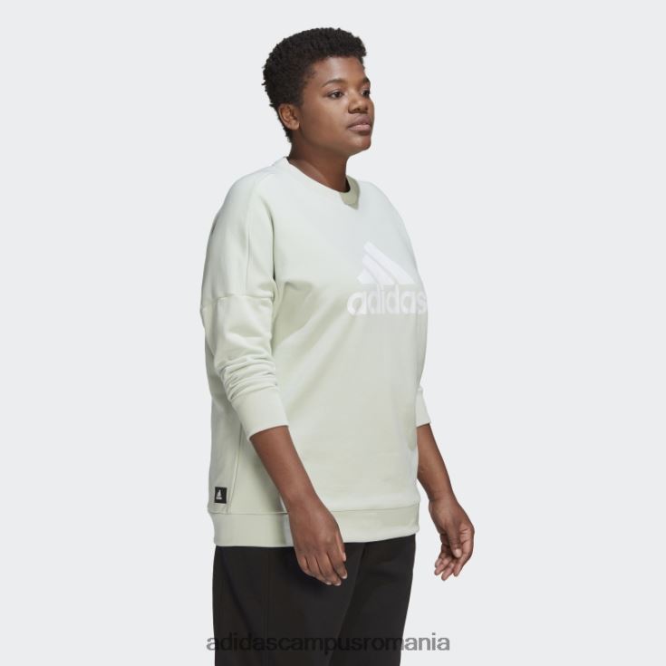 adidas campus romania insignă icoane viitoare de hanorac sport (plus mărime) verde femei verde J266N210556