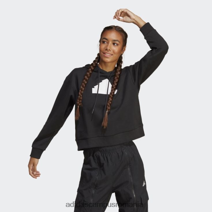 adidas campus romania insignă neagră cu icoane viitoare ale hanoracului sport femei negru J266N216961