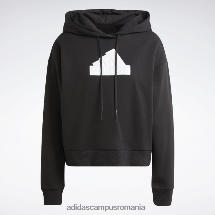 adidas campus romania insignă neagră cu icoane viitoare ale hanoracului sport femei negru J266N216961
