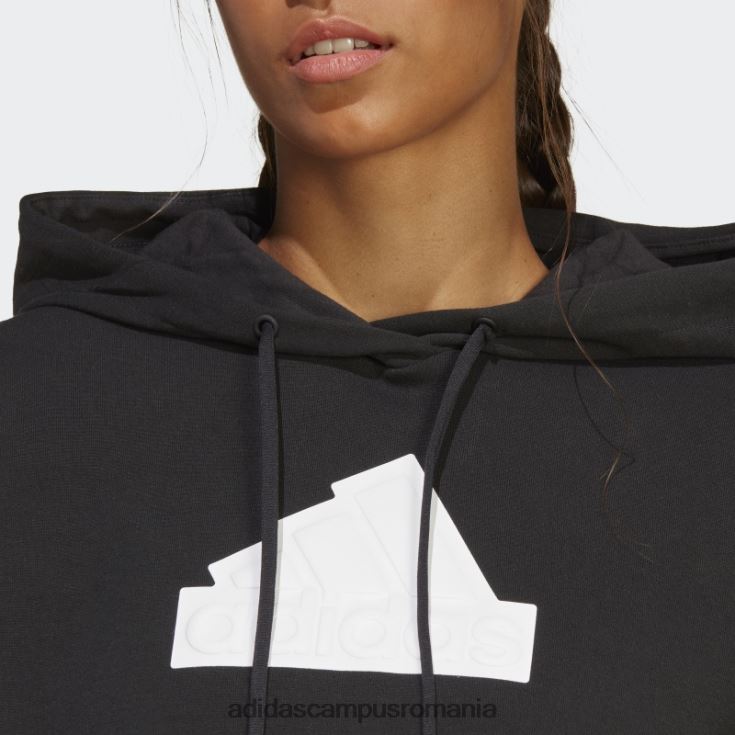 adidas campus romania insignă neagră cu icoane viitoare ale hanoracului sport femei negru J266N216961