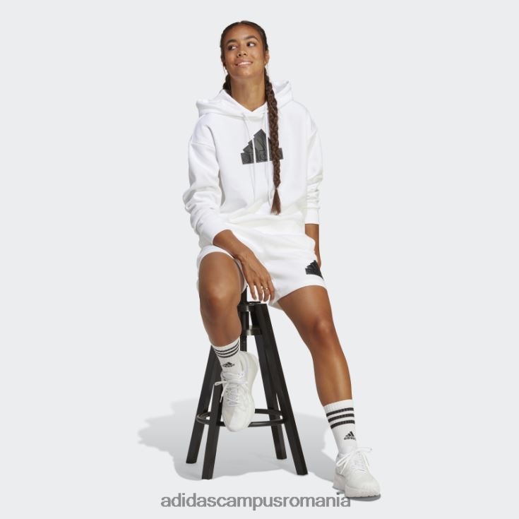 adidas campus romania insigna albă de icoane viitoare ale modului hanorac sport femei alb J266N22403