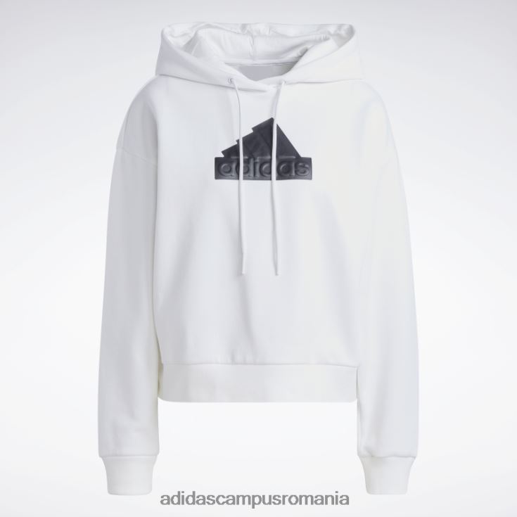 adidas campus romania insigna albă de icoane viitoare ale modului hanorac sport femei alb J266N22403