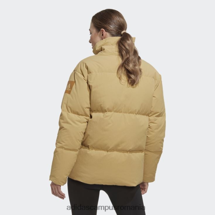 adidas campus romania jachetă adidas big baffle bej auriu femei bej auriu J266N217181