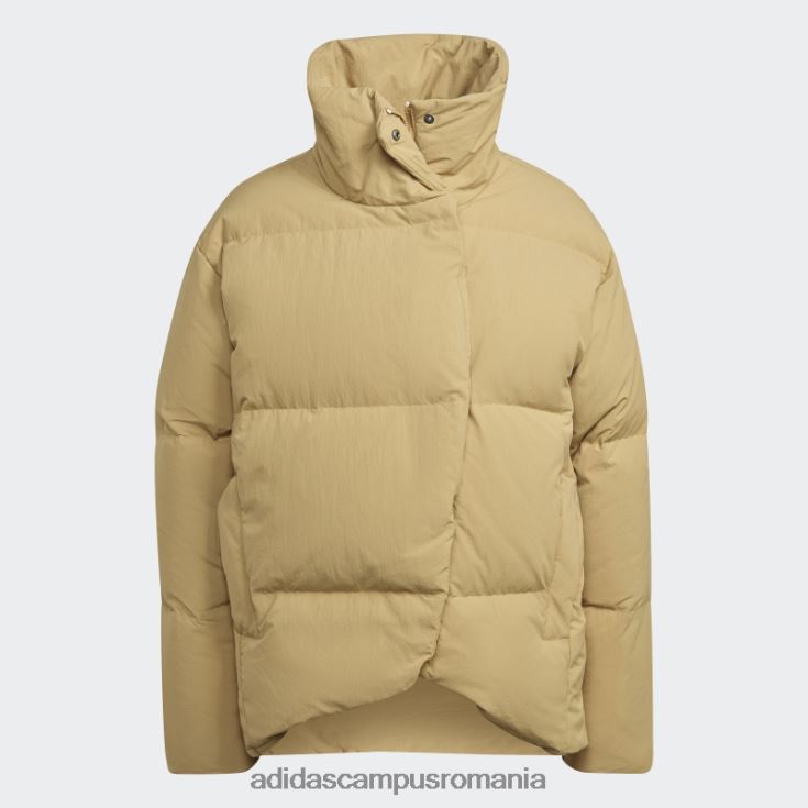 adidas campus romania jachetă adidas big baffle bej auriu femei bej auriu J266N217181