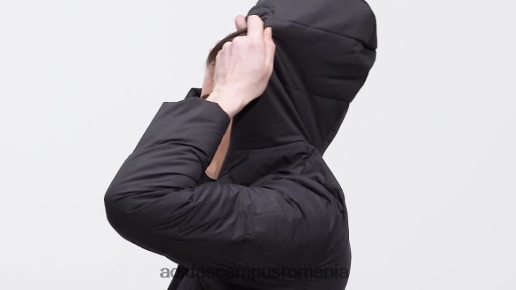 adidas campus romania jachetă de puf cu glugă helionic neagră femei negru J266N216820