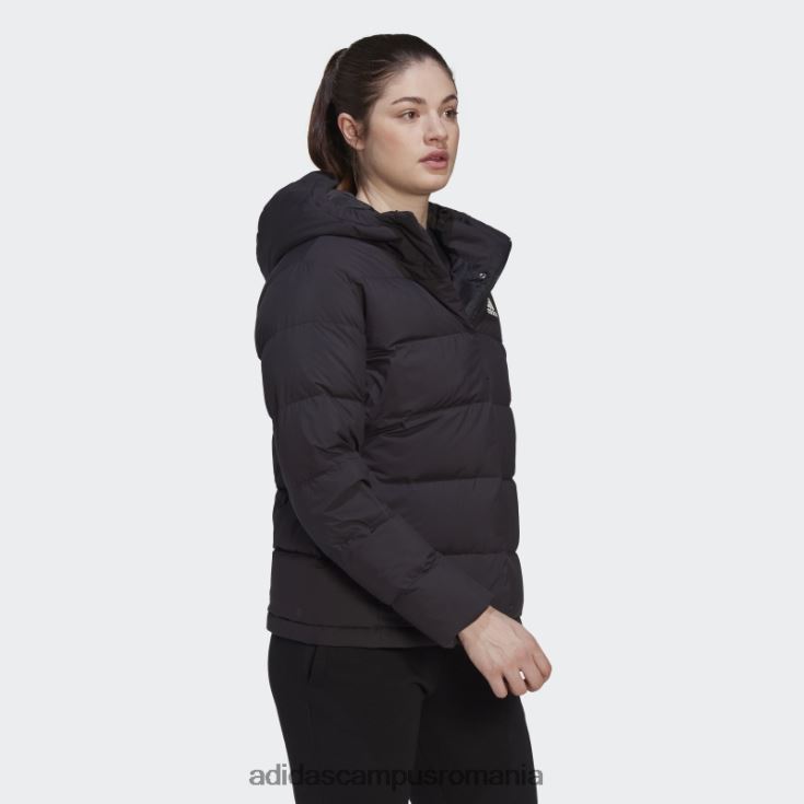 adidas campus romania jachetă de puf cu glugă helionic neagră femei negru J266N216820