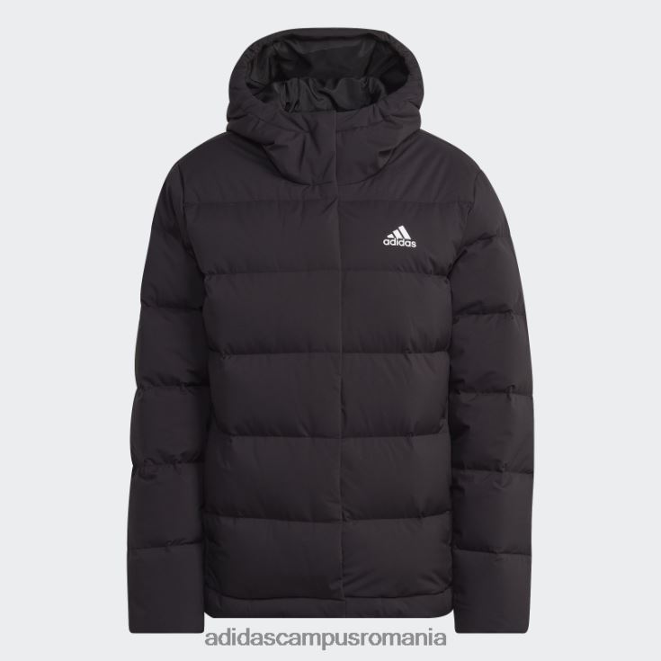 adidas campus romania jachetă de puf cu glugă helionic neagră femei negru J266N216820