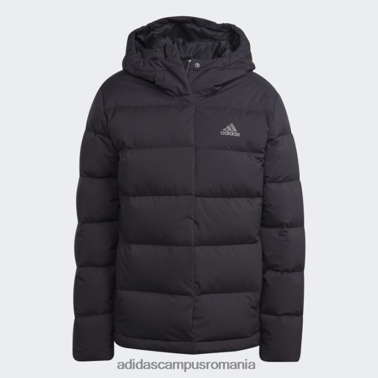 adidas campus romania jachetă de puf cu glugă helionic neagră femei negru J266N217023