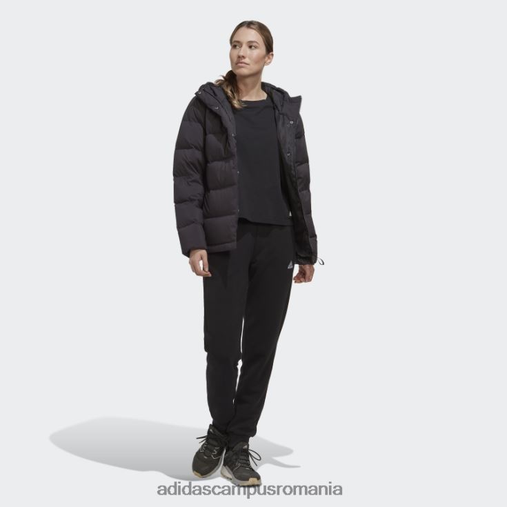 adidas campus romania jachetă de puf cu glugă helionic neagră femei negru J266N217023