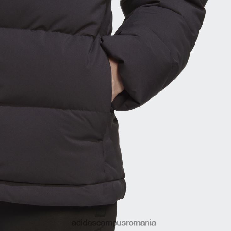 adidas campus romania jachetă de puf cu glugă helionic neagră femei negru J266N217023