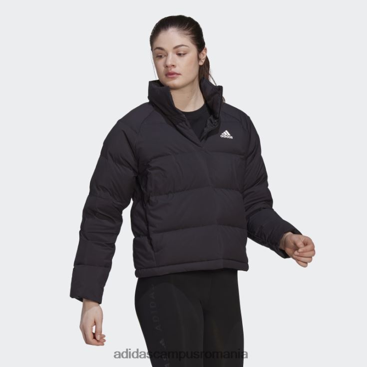 adidas campus romania jachetă de puf relaxată helionic neagră femei negru J266N210190