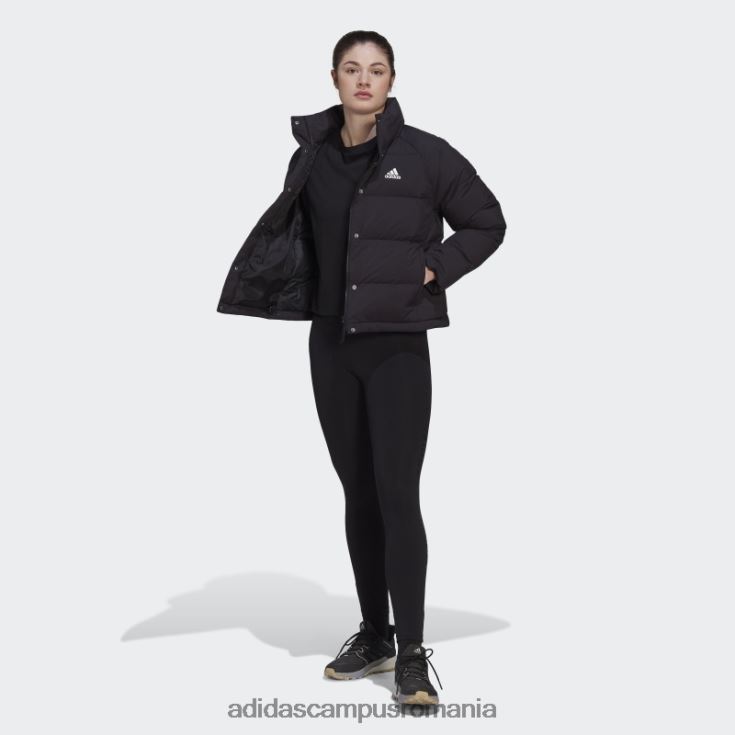 adidas campus romania jachetă de puf relaxată helionic neagră femei negru J266N210190
