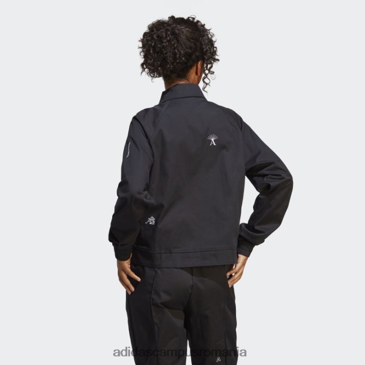 adidas campus romania jachetă de sport cu grafică inspirată de cristale vindecătoare negru adidas femei alb negru J266N28970
