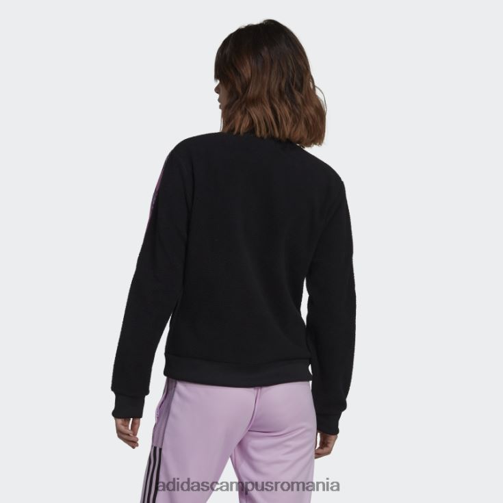 adidas campus romania jachetă de sport de iarnă tiro neagră femei negru/liliac J266N210508