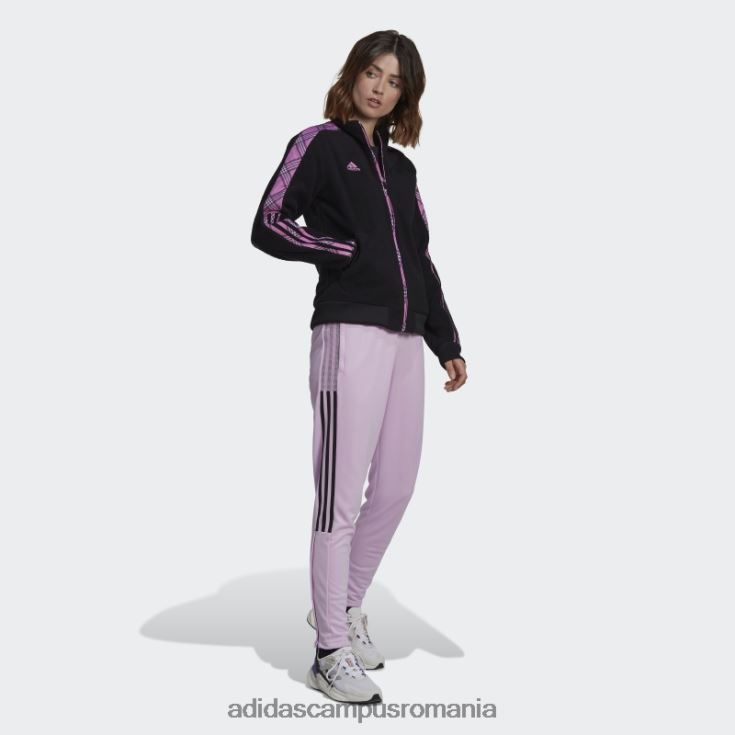 adidas campus romania jachetă de sport de iarnă tiro neagră femei negru/liliac J266N210508