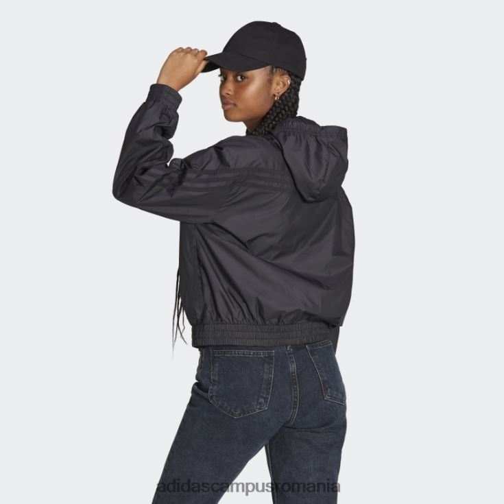 adidas campus romania jachetă de vânt împletită cu icoane future negre adidas femei negru J266N217109