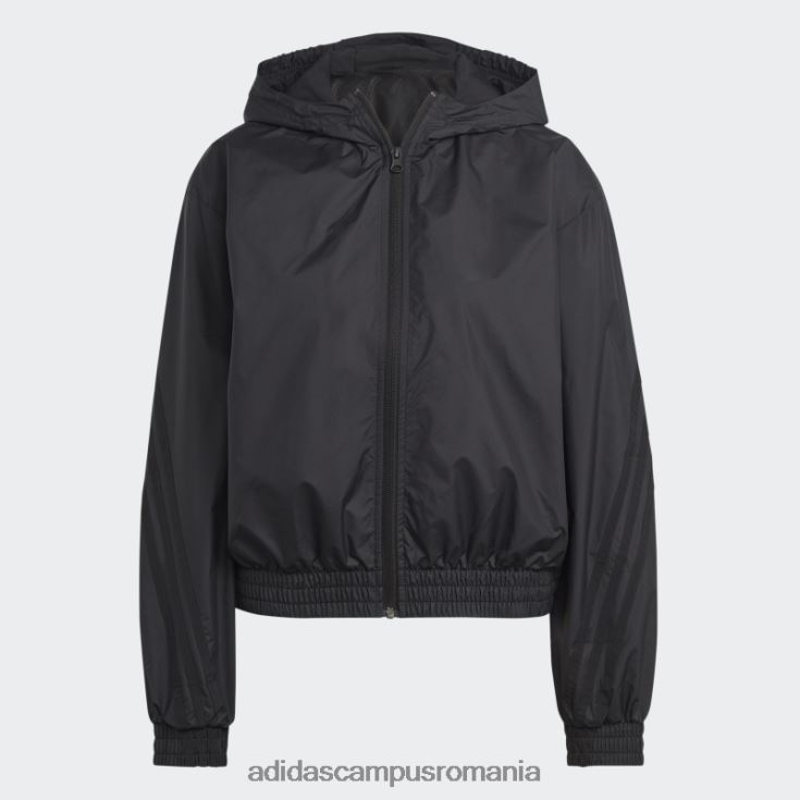 adidas campus romania jachetă de vânt împletită cu icoane future negre adidas femei negru J266N217109