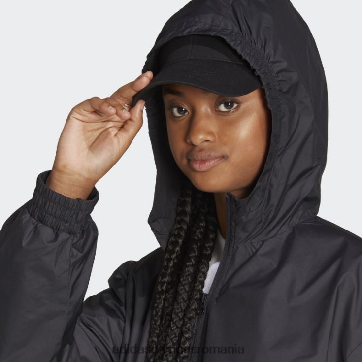 adidas campus romania jachetă de vânt împletită cu icoane future negre adidas femei negru J266N217109