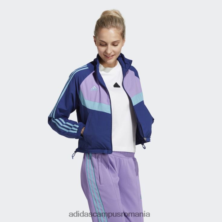 adidas campus romania jachetă țesătă tiro albastru victorie adidas femei albastru victorie J266N29573