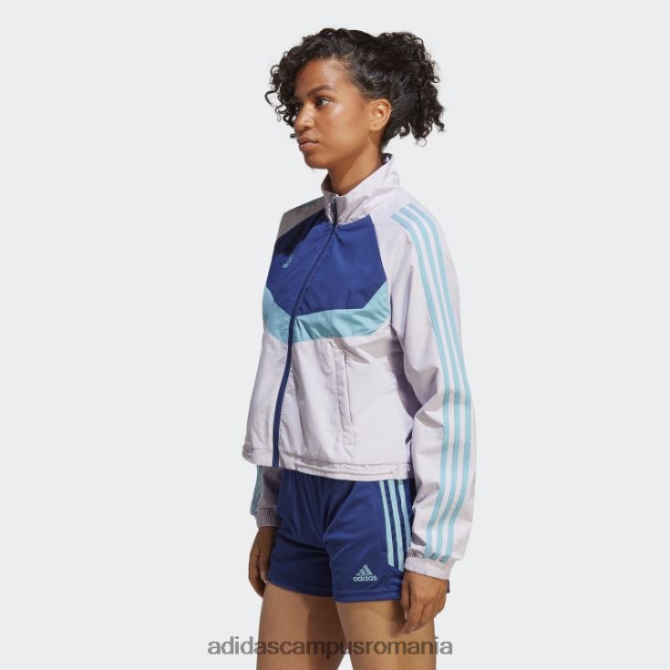 adidas campus romania jachetă țesătură tiro fashion argintiu adidas femei zori argintii J266N29522