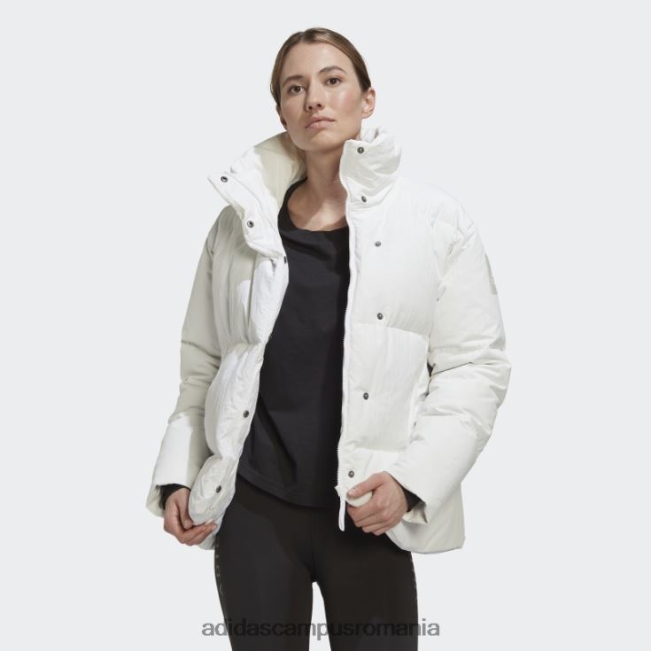 adidas campus romania jachetă mare cu puf alb femei alb J266N217114