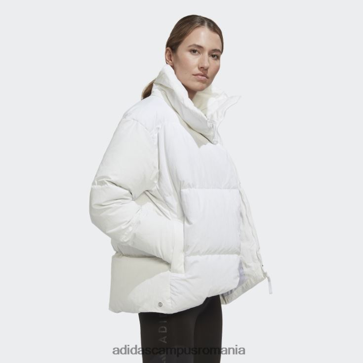 adidas campus romania jachetă mare cu puf alb femei alb J266N217114