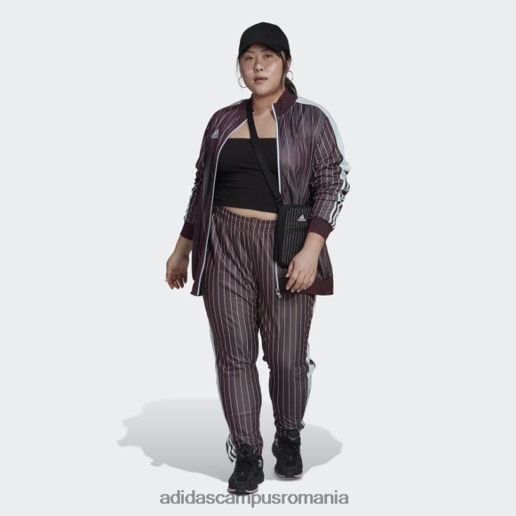 adidas campus romania jachetă maroon tiro (mărime plus) femei maro J266N210768