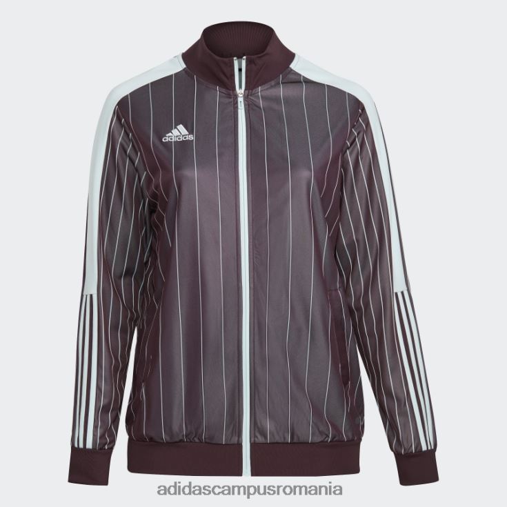 adidas campus romania jachetă maroon tiro (mărime plus) femei maro J266N210768