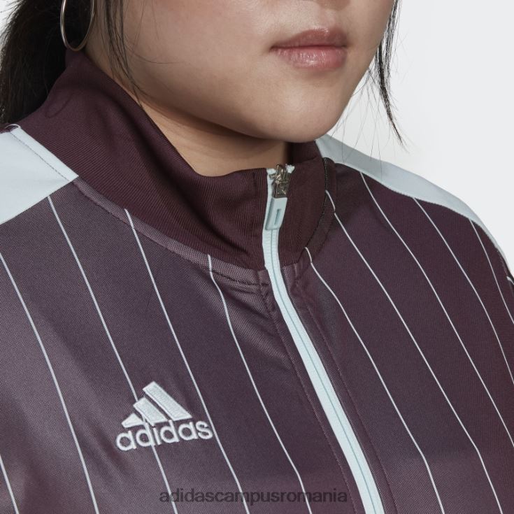 adidas campus romania jachetă maroon tiro (mărime plus) femei maro J266N210768