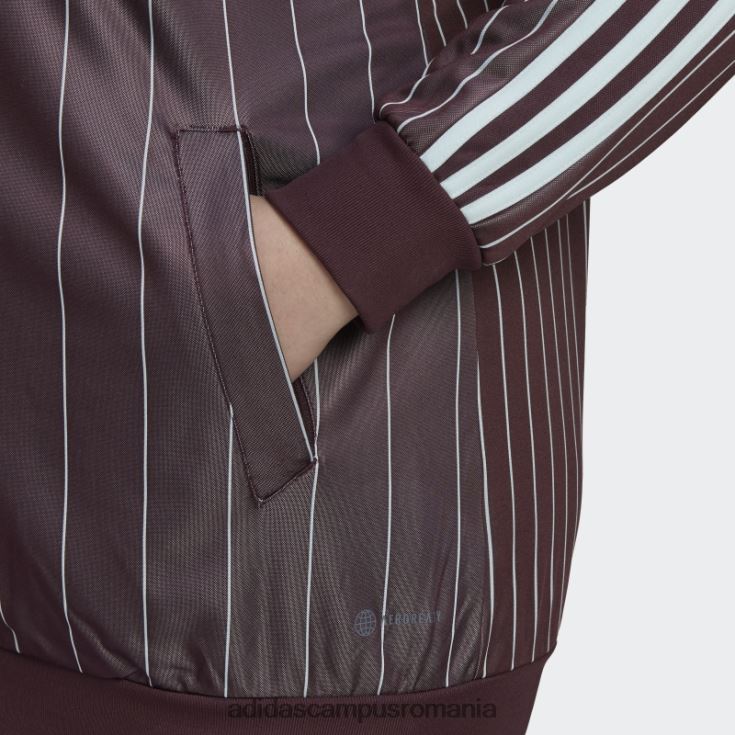 adidas campus romania jachetă maroon tiro (mărime plus) femei maro J266N210768