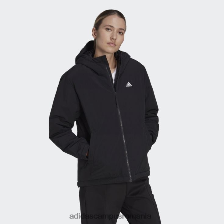 adidas campus romania jachetă neagră cu glugă izolată robustă bsc femei negru J266N217122