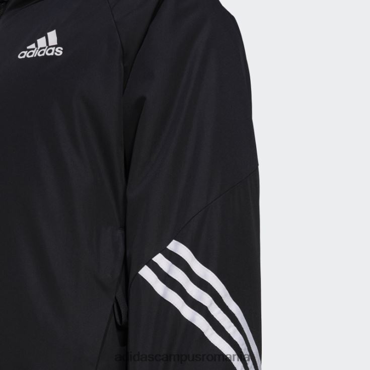 adidas campus romania jachetă neagră cu glugă sport înapoi femei negru J266N217188