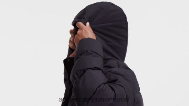 adidas campus romania jachetă neagră helionic cu glugă din puf (plus mărime) femei negru J266N217128