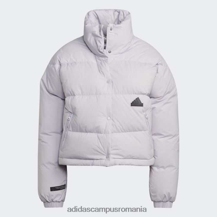adidas campus romania jachetă pufă argintie zori femei zori argintii/negru J266N210681